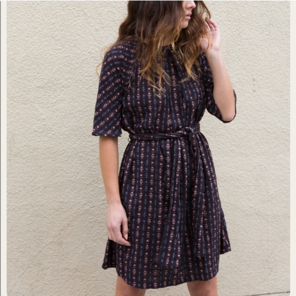 Ace & Jig Beatrice Dress in Onyx